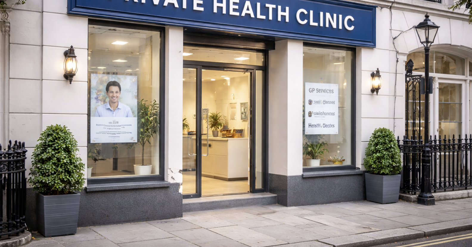 Private GP consultation Private GP in a clinical consultation setting
